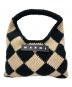 MARNI（マルニ）の古着「ダイヤモンドクロシェハンドバッグ」｜ブラック×ベージュ
