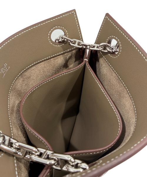 HERMES（エルメス）HERMES (エルメス) Pochette Clutches/ポッシュ クリティケス エトゥープの古着・服飾アイテム