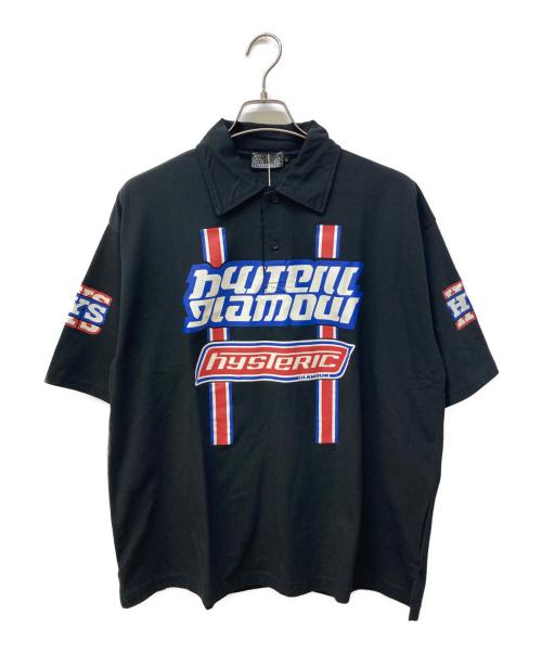 Hysteric Glamour（ヒステリックグラマー）Hysteric Glamour (ヒステリックグラマー) HG PIT CREW シャツ/ポロシャツ ブラック サイズ:L 未使用品の古着・服飾アイテム