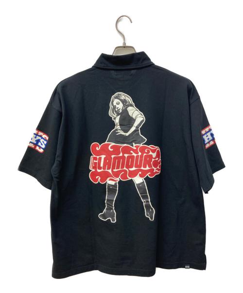Hysteric Glamour（ヒステリックグラマー）Hysteric Glamour (ヒステリックグラマー) HG PIT CREW シャツ/ポロシャツ ブラック サイズ:L 未使用品の古着・服飾アイテム