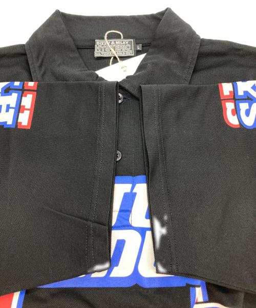 Hysteric Glamour（ヒステリックグラマー）Hysteric Glamour (ヒステリックグラマー) HG PIT CREW シャツ/ポロシャツ ブラック サイズ:L 未使用品の古着・服飾アイテム