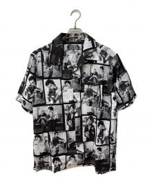 Hysteric Glamour（ヒステリックグラマー）の古着「DENNIS MORRIS/SID 1977柄/オープンカラーシャツ」｜グレー