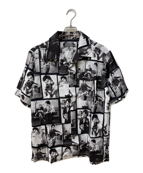 Hysteric Glamour（ヒステリックグラマー）Hysteric Glamour (ヒステリックグラマー) DENNIS MORRIS/SID 1977柄/オープンカラーシャツ グレー サイズ:L 未使用品の古着・服飾アイテム