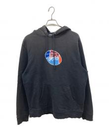 stussy（ステューシー）の古着「フロントロゴパーカー」｜ブラック