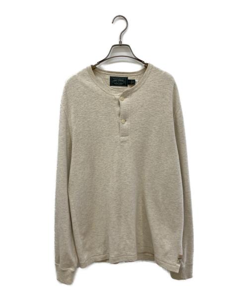 POLO COUNTRY（ポロカントリー）POLO COUNTRY (ポロカントリー) ヘンリーネックカットソー グレー サイズ:Ⅿの古着・服飾アイテム