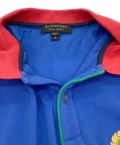 BURBERRY（バーバリー）BURBERRY (バーバリー) ポロシャツ ブルー サイズ:Sの古着・服飾アイテム