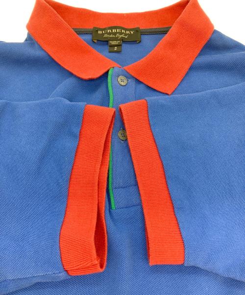 BURBERRY（バーバリー）BURBERRY (バーバリー) ポロシャツ ブルー サイズ:Sの古着・服飾アイテム