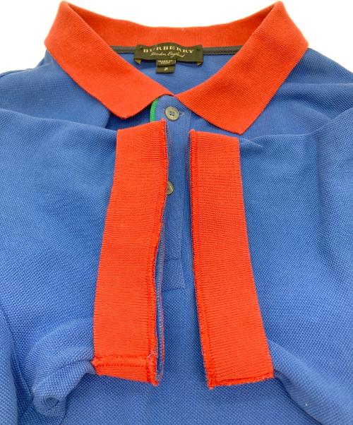 BURBERRY（バーバリー）BURBERRY (バーバリー) ポロシャツ ブルー サイズ:Sの古着・服飾アイテム