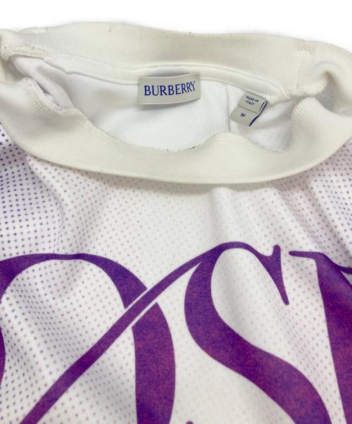 BURBERRY（バーバリー）BURBERRY (バーバリー) ローズプリントカットソー パープル サイズ:Ⅿの古着・服飾アイテム