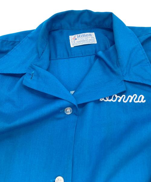 Hilton（ヒルトン）Hilton (ヒルトン) 70'sbowlingシャツ ブルー サイズ:Lの古着・服飾アイテム