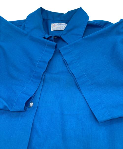 Hilton（ヒルトン）Hilton (ヒルトン) 70'sbowlingシャツ ブルー サイズ:Lの古着・服飾アイテム
