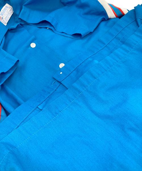 Hilton（ヒルトン）Hilton (ヒルトン) 70'sbowlingシャツ ブルー サイズ:Lの古着・服飾アイテム