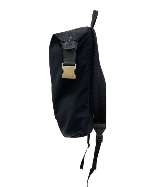 FENDI（フェンディ）FENDI (フェンディ) ロゴキャンバスバックパック ブラックの古着・服飾アイテム