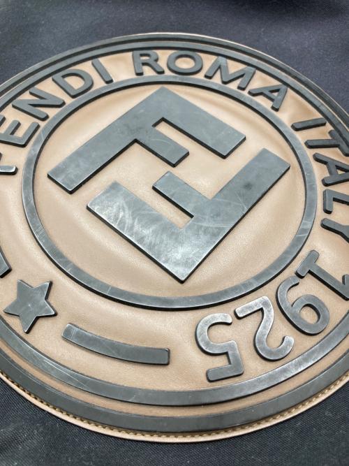 FENDI（フェンディ）FENDI (フェンディ) ロゴキャンバスバックパック ブラックの古着・服飾アイテム