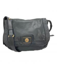 Marc by Marc Jacobs（マークバイマークジェイコブス）の古着「ターンロックレザーショルダーバッグ」｜ブラック