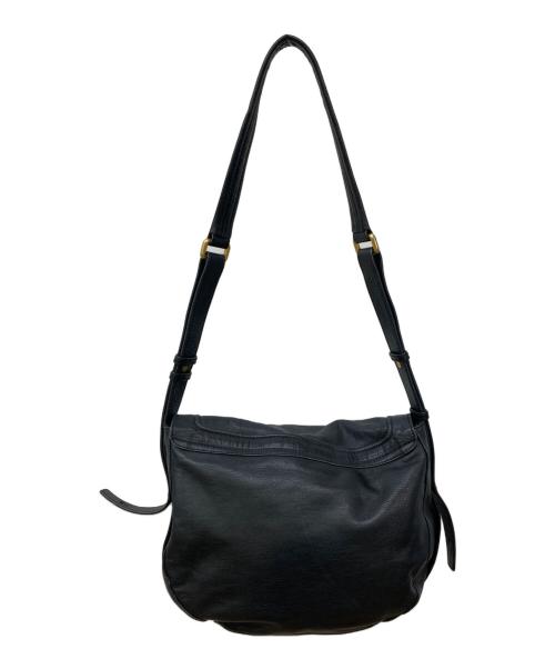 Marc by Marc Jacobs（マークバイマークジェイコブス）Marc by Marc Jacobs (マークバイマークジェイコブス) ターンロックレザーショルダーバッグ ブラックの古着・服飾アイテム