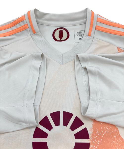 adidas（アディダス）adidas (アディダス) ゲームシャツ ベージュ サイズ:2XLの古着・服飾アイテム