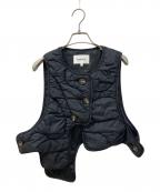 ENFOLDエンフォルド）の古着「SKIN VEST/キルティングベスト」｜ブラック