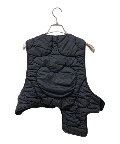 ENFOLD（エンフォルド）ENFOLD (エンフォルド) SKIN VEST/キルティングベスト ブラック サイズ:Mの古着・服飾アイテム