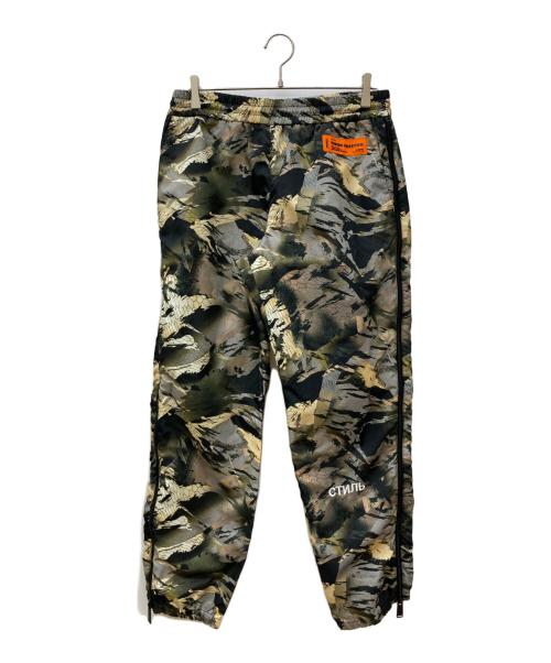 HERON PRESTON（ヘロンプレストン）HERON PRESTON (ヘロンプレストン) 総柄イージーパンツ ブラック サイズ:Mの古着・服飾アイテム