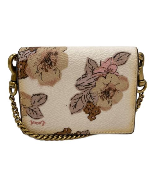 COACH（コーチ）COACH (コーチ) シグネチャーフラワー2wayチェーンウォレット アイボリー サイズ:-の古着・服飾アイテム