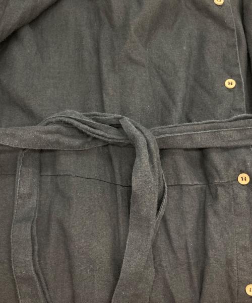 BASERANGE（ベースレンジ）BASERANGE (ベースレンジ) リネンブレンドジャンプスーツ ブラック サイズ:Sの古着・服飾アイテム