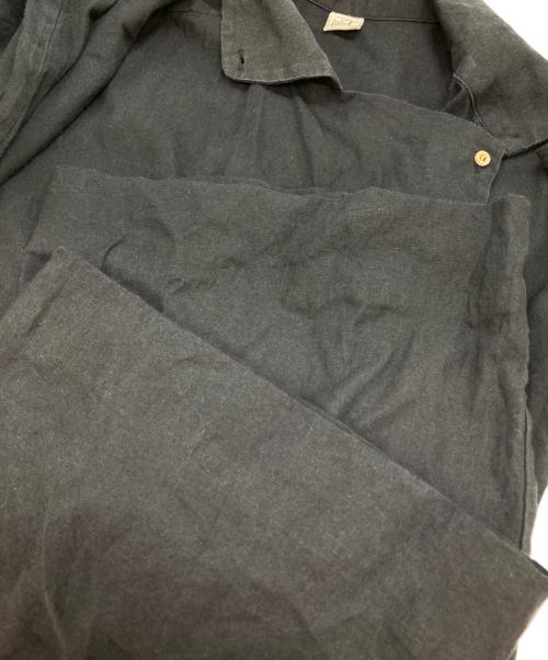 BASERANGE（ベースレンジ）BASERANGE (ベースレンジ) リネンブレンドジャンプスーツ ブラック サイズ:Sの古着・服飾アイテム