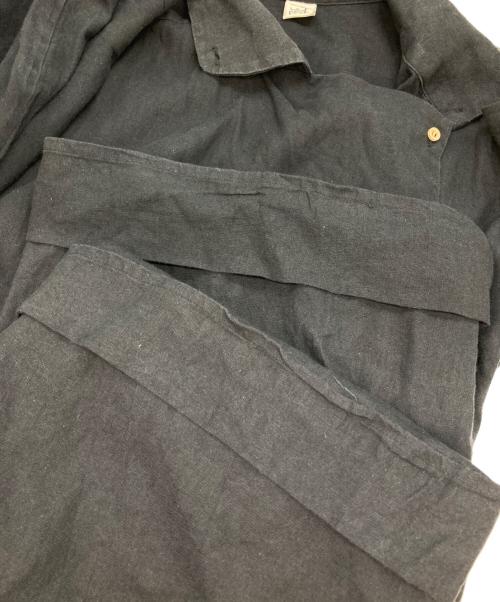 BASERANGE（ベースレンジ）BASERANGE (ベースレンジ) リネンブレンドジャンプスーツ ブラック サイズ:Sの古着・服飾アイテム