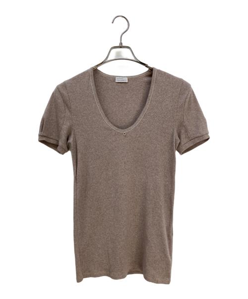BRUNELLO CUCINELLI（ブルネロクチネリ）BRUNELLO CUCINELLI (ブルネロクチネリ) カットソー ブラウン サイズ:表記なしの古着・服飾アイテム