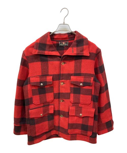 Hirsch weis（ハーシュワイス）hirsch weis (ハーシュワイス) 30'sマッキーノジャケット レッド×ブラック サイズ:‐の古着・服飾アイテム