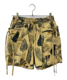 SASQUATCHfabrix.（サスクワッチファブリックス）の古着「MOKUME STANP SHORTS/ショーツ」｜イエロー