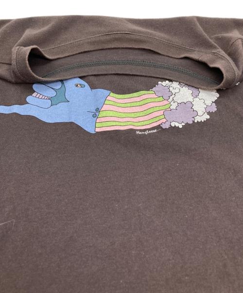 SASQUATCHfabrix.（サスクワッチファブリックス）SASQUATCHfabrix. (サスクワッチファブリックス) プリントTシャツ ブラウン サイズ:記載なしの古着・服飾アイテム
