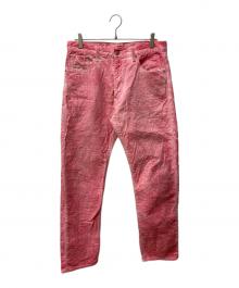 LEVI'S×stussy（リーバイス×ステューシー）の古着「ジャガードデニムパンツ」｜ピンク