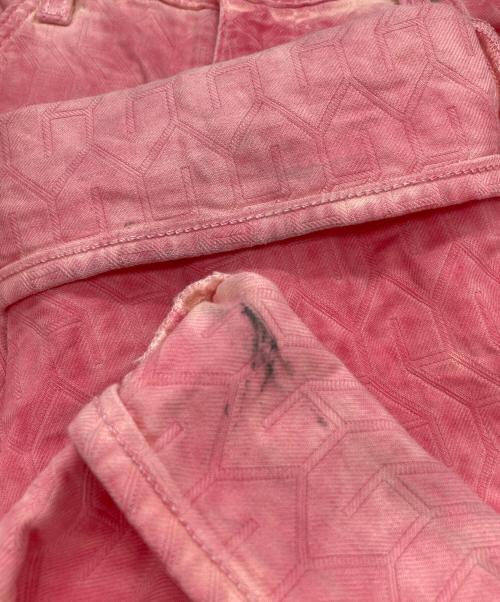 LEVI'S（リーバイス）LEVI'S (リーバイス) stussy (ステューシー) ジャガードデニムパンツ ピンク サイズ:W32の古着・服飾アイテム