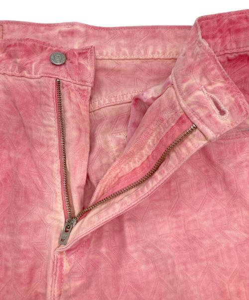LEVI'S（リーバイス）LEVI'S (リーバイス) stussy (ステューシー) ジャガードデニムパンツ ピンク サイズ:W32の古着・服飾アイテム