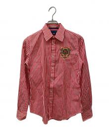 RALPH LAUREN（ラルフローレン）の古着「ストライプシャツ」｜レッド×ホワイト
