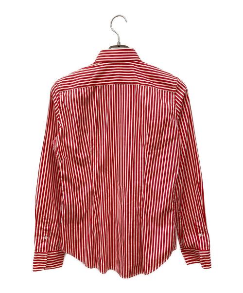 RALPH LAUREN（ラルフローレン）RALPH LAUREN (ラルフローレン) ストライプシャツ レッド×ホワイト サイズ:SIZE 8の古着・服飾アイテム