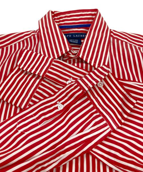 RALPH LAUREN（ラルフローレン）RALPH LAUREN (ラルフローレン) ストライプシャツ レッド×ホワイト サイズ:SIZE 8の古着・服飾アイテム
