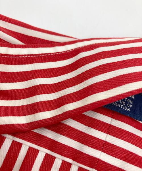RALPH LAUREN（ラルフローレン）RALPH LAUREN (ラルフローレン) ストライプシャツ レッド×ホワイト サイズ:SIZE 8の古着・服飾アイテム