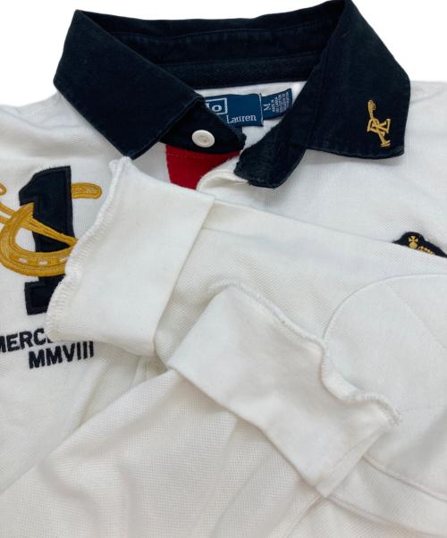 POLO RALPH LAUREN（ポロ・ラルフローレン）POLO RALPH LAUREN (ポロ・ラルフローレン) ラガーシャツ ホワイト サイズ:Ｍの古着・服飾アイテム