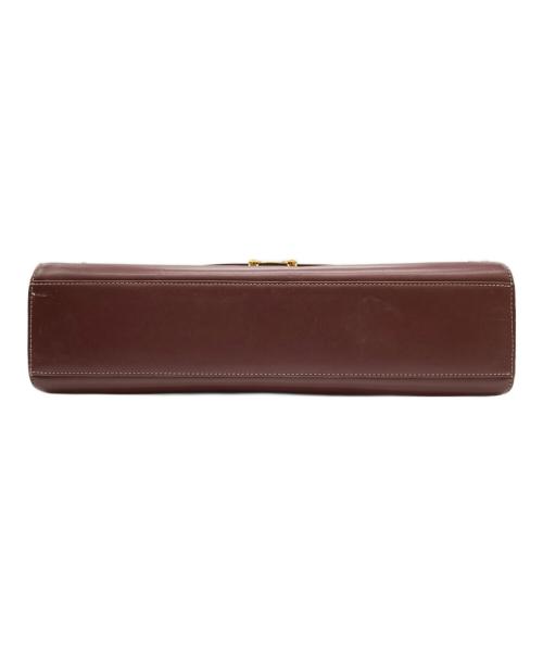 Cartier（カルティエ）Cartier (カルティエ) マストラインハンドバッグ ボルドーの古着・服飾アイテム