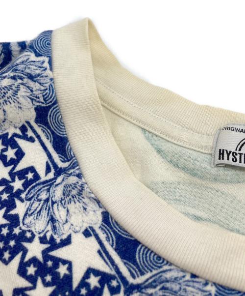 Hysteric Glamour（ヒステリックグラマー）Hysteric Glamour (ヒステリックグラマー) MANDARA/総柄プリントTシャツ アイボリー サイズ:Lの古着・服飾アイテム