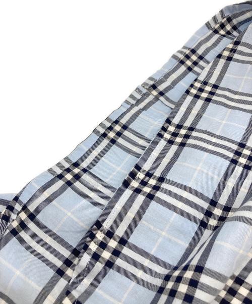 BURBERRY LONDON（バーバリーロンドン）BURBERRY LONDON (バーバリーロンドン) 七分袖ノバチェックシャツ ブルー サイズ:SIZE 36の古着・服飾アイテム