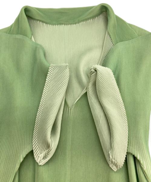 PLEATS PLEASE（プリーツプリーズ）PLEATS PLEASE (プリーツプリーズ) ポロシャツ グリーン サイズ:表記なしの古着・服飾アイテム