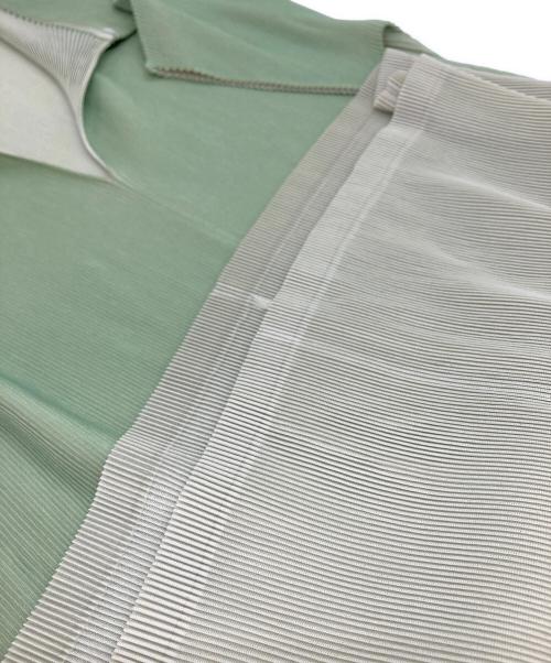 PLEATS PLEASE（プリーツプリーズ）PLEATS PLEASE (プリーツプリーズ) ポロシャツ グリーン サイズ:表記なしの古着・服飾アイテム