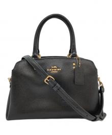 COACH（コーチ）の古着「ミニ リリー キャリーオール/2WAYショルダーバッグ」｜ブラック