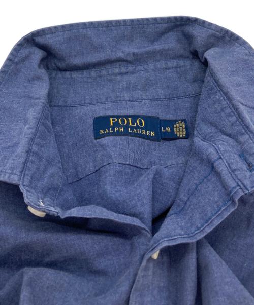 POLO RALPH LAUREN（ポロ・ラルフローレン）POLO RALPH LAUREN (ポロ・ラルフローレン) シャツ ブルー サイズ:Ｌの古着・服飾アイテム