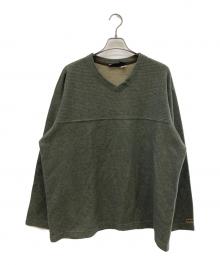 Patagonia（パタゴニア）の古着「Vネックカットソー」｜グリーン