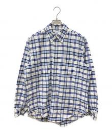 BROOKS BROTHERS（ブルックスブラザーズ）の古着「ボタンダウンチェックシャツ」｜ブルー