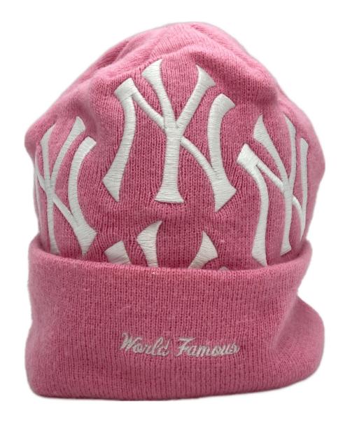 New Era（ニューエラ）New Era (ニューエラ) SUPREME (シュプリーム) ニット帽 ピンクの古着・服飾アイテム